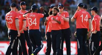 WORLD T20 PHOTOS: England survive collapse to sink Afghanistan