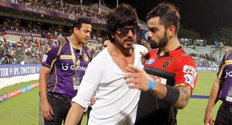 PHOTOS: SRK, Parineeti watch at Eden as KKR are thrashed by RCB