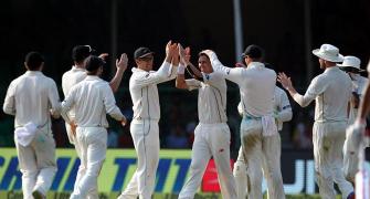 PHOTOS: Santner, Boult lead New Zealand's fightback on Day 1