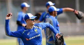 PHOTOS: Australians sweat it out in the nets in Mumbai