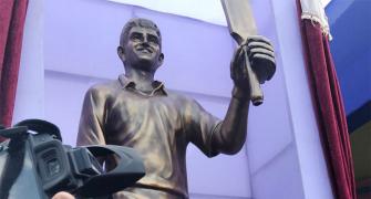 Sourav Ganguly is moulded in bronze
