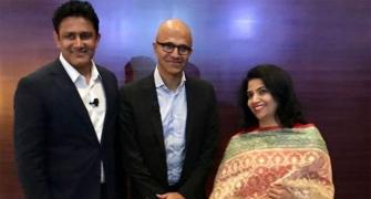 When 'headmaster' Kumble and Microsoft CEO Nadella talked cricket