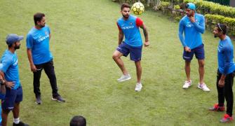 Team India cancel practice again but enjoy football