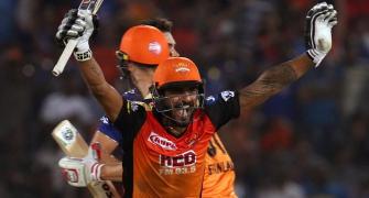 IPL PHOTOS: Sunrisers win last-ball thriller against Mumbai