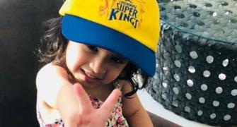 PIX: Dhoni's little daughter is stealing the show at IPL