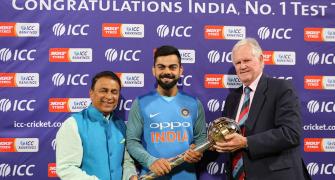 Kohli receives ICC Test Championship mace for 2nd successive year