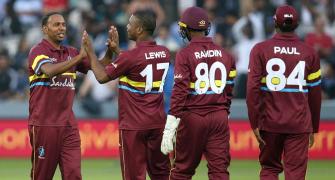 PHOTOS: West Indies thrash World XI in Lord's T20 charity game
