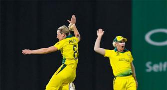 PHOTOS: Aus thrash Windies in semis, to face England in WT20 final