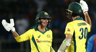 PHOTOS: Australia pip India in last-ball thriller in 1st T20I