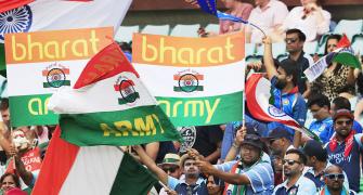 How Team India celebrated with Bharat Army