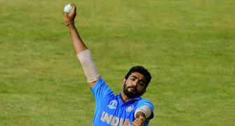 Bumrah hurts right shoulder while fielding