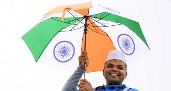 PIX: Rain plays spoilsport as India-NZ split points