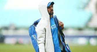 Watch: On road to recovery, Dhawan hits the gym