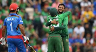 WC PIX: B'desh sink Afghanistan after Shakib brilliance