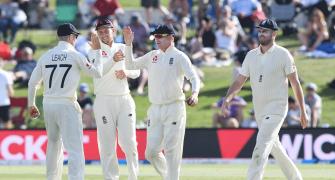 PIX: Williamson dismissal puts England in front