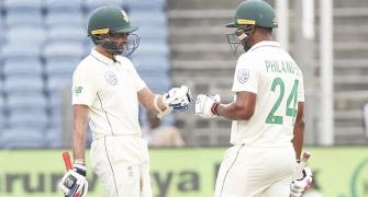 How Maharaj shone with bat after top order crumble