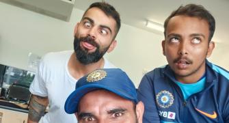 'Sundar dost': Kohli goofs around with Shaw, Shami