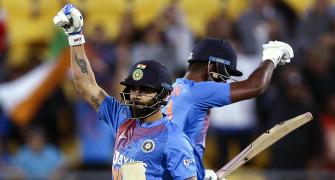 PIX: India edge past NZ again in Super Over thriller