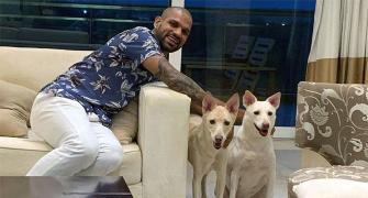 PIX: Dhawan welcomes two new 'family members'