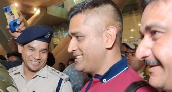SEE: Dhoni receives a rousing welcome in Chennai