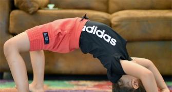 Learn yoga from Suresh Raina's cute daughter