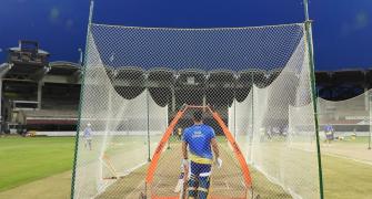 Dhoni brings match intensity in the nets