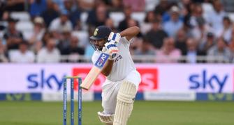 Rohit keeps instincts at bay in 1st innings knock