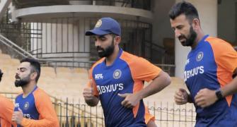 PIX: Team India undergoes outdoor session in Chennai