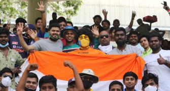 PIX: Cricket fans back in the stands in India