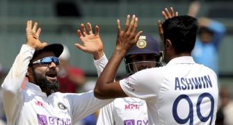 Ashwin goes past Bhajji for most Test wickets in India