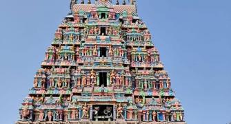 Natarajan visits temple, tonsures head