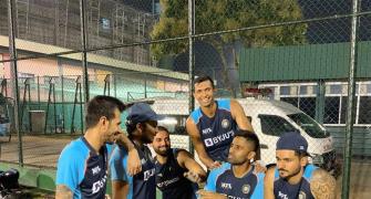 What are these India players 'gossiping' about?