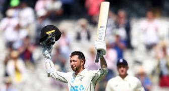 PIX: Conway's double ton on debut hoists NZ on Day 2