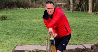 Michael Vaughan takes a dig at the pitch again