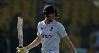Brook's ton gives Eng narrow lead on day two
