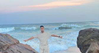 Umran Malik Enjoys The Waves!