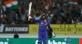 PIX: Karthik blitz sets up India's comprehensive win