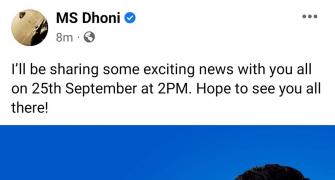 Dhoni to share exciting news Sunday afternoon!