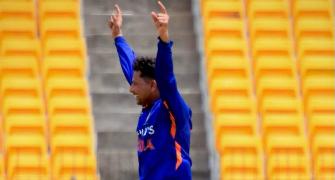 Kuldeep's hat-trick sinks Kiwis as India A seal series