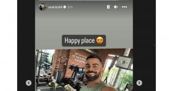 Kohli's All Smiles In His 'Happy Place'