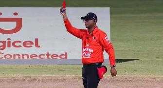 The first ever player to receive red card in cricket