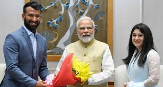 Ahead Of 100th Test, Pujara Meets Modi