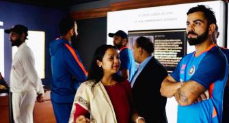 Team India visits Pradhanmantri Sangrahalaya