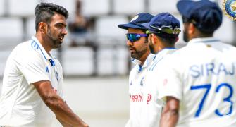 PIX: Ashwin shines as India dominate Day 1 in Windies