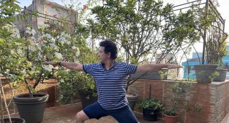 Seen Sachin Doing Yoga?