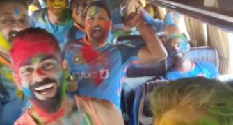 PIX: How Team India Celebrated Holi