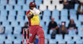 Powell leads WI to close win in rain-curtailed T20I