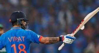ICC WC PIX: Ton-up Kohli helps India crush Bangladesh