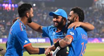 WC: Rohit Sharma is pleased as punch and here's why...