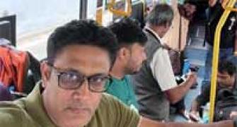 Why's Kumble Traveling By Bus?